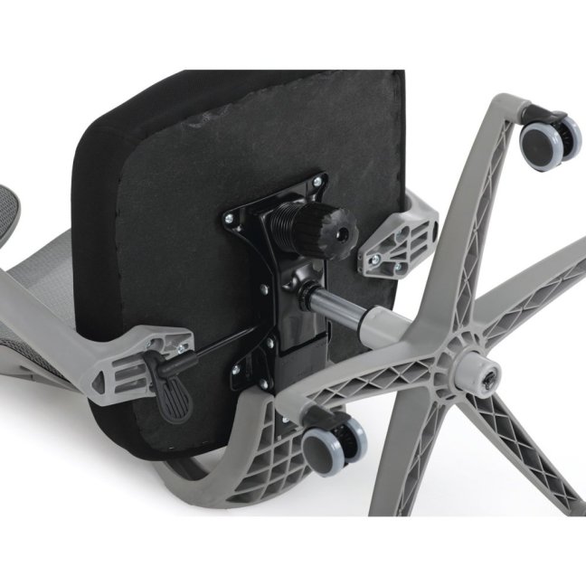 Kancelářská ergonomická židle GRANT II — síť, látka, šedá