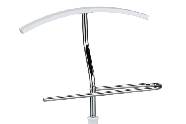 Němý sluha UTAH — kov, masiv, chrom / bílá