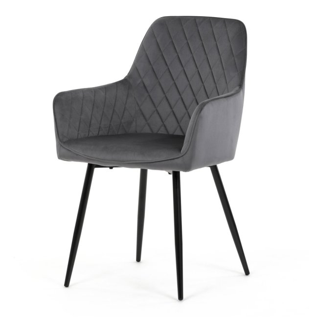 Jídelní křeslo CINDY — samet, černá / více barev - Barevné varianty židle CINDY: Modrá