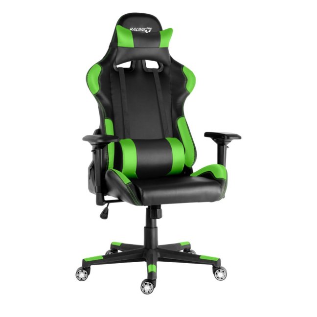 Herní židle Racing Pro ZK-012 — ekokůže, černá / zelená