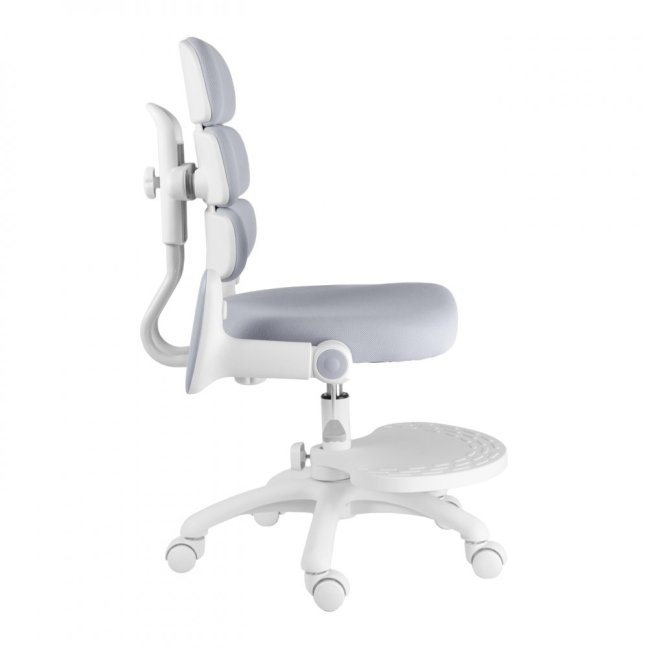 Dětská rostoucí židle Neoseat KIDDY THREE — látka,  pratelný potah, šedá