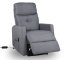 TV křeslo MODO PLUS s elektrickým polohováním — látka, šedá, nosnost 130 kg