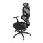 Kancelářská ergonomická židle GRANT — síť, látka, černá