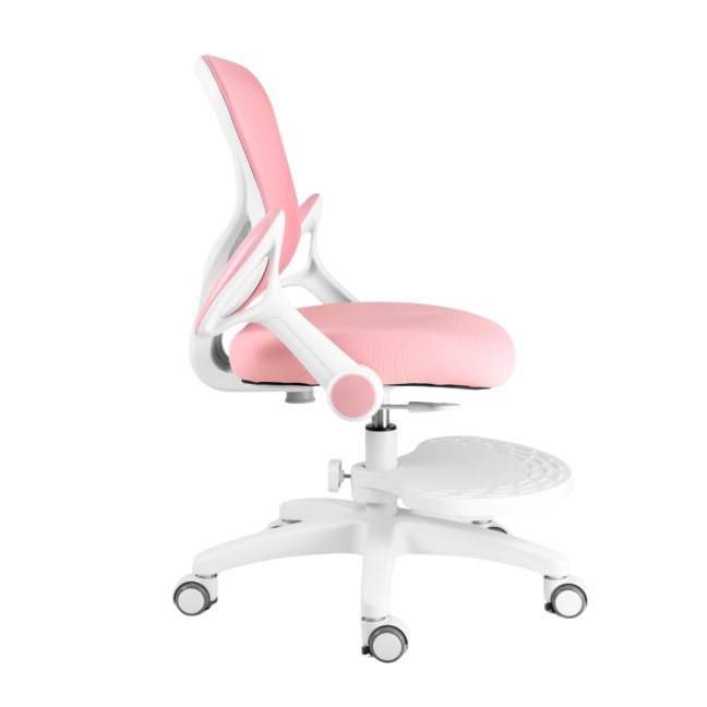 Dětská rostoucí židle Neoseat JUNI 007 — látka, pratelný potah, růžová