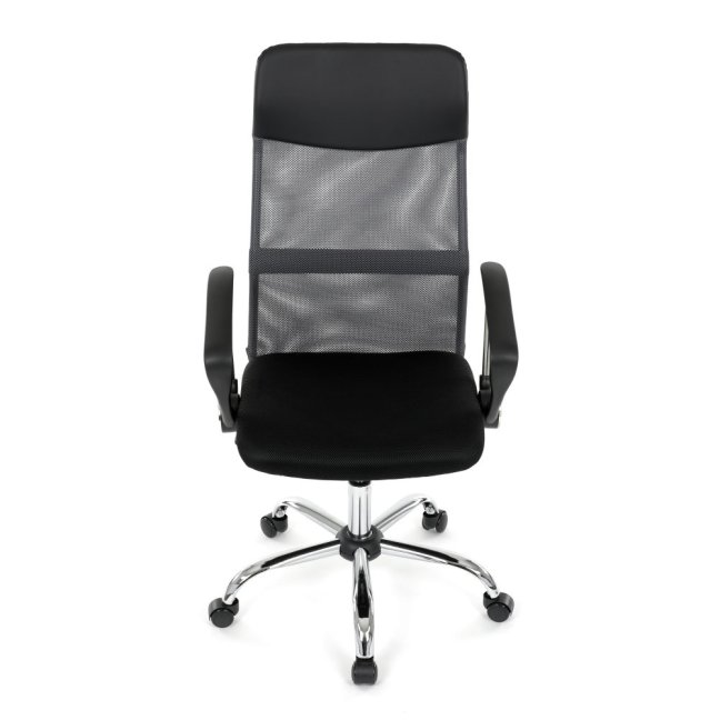 Kancelářská otočná židle MALFE — látka, šedá