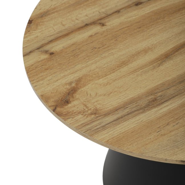 Set 2 konferenčních stolků NOEL I — kov, MDF, dub artisan / černá