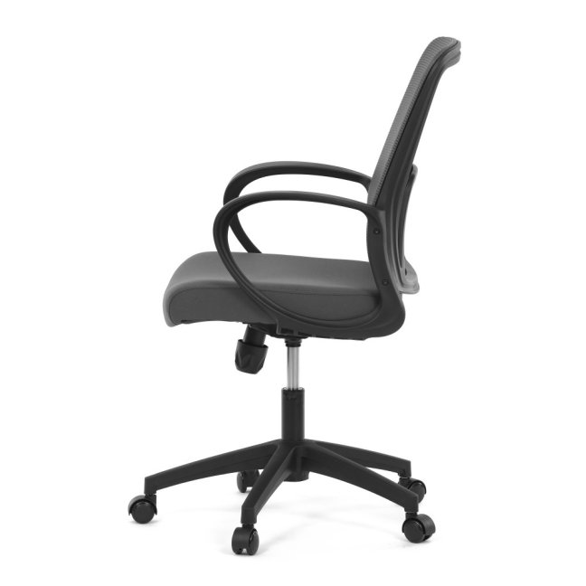 Kancelářská otočná židle NERO — látka, šedá