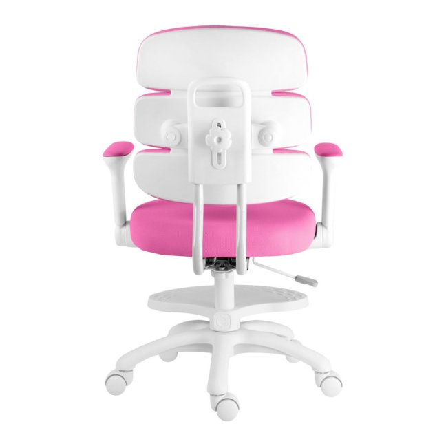 Dětská rostoucí židle Neoseat KIDDY THREE — látka, pratelný potah, tmavě růžová