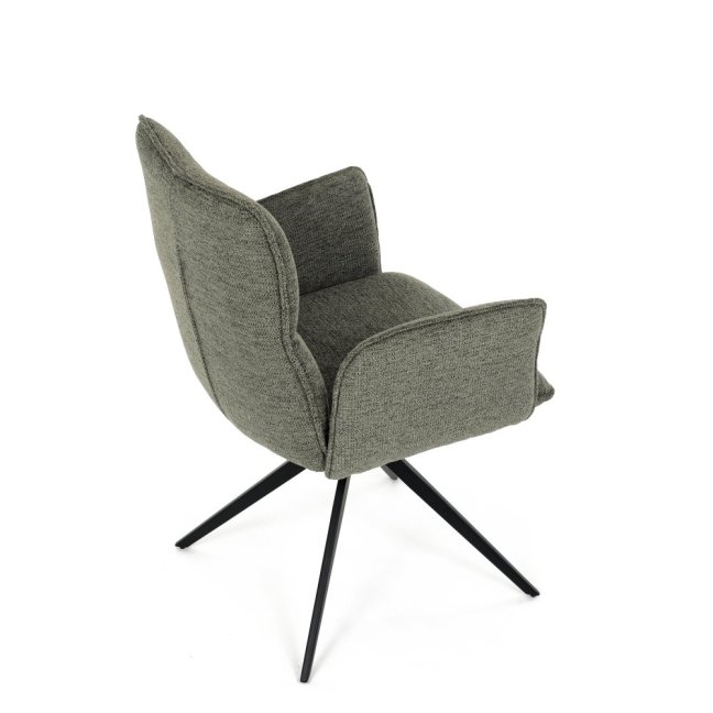 Jídelní otočné křeslo AMALI — kov, látka, více barev