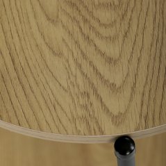 Konferenční stolek RAFAEL — 44x44x56 cm, kov, MDF, dekor divoký dub
