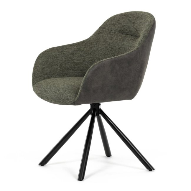 Jídelní otočné křeslo HILARY — kov, látka, šedá / více barev - Barevné varianty jídelního křesla HILARY: Šedá