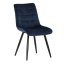 Jídelní židle STELLA — kov, samet, více barev - Barevné varianty jídelní židle STELLA: Modrá