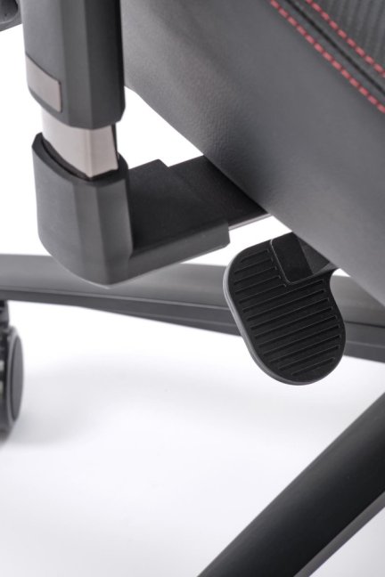 Herní židle BALDUR — ekokůže, černá / červená