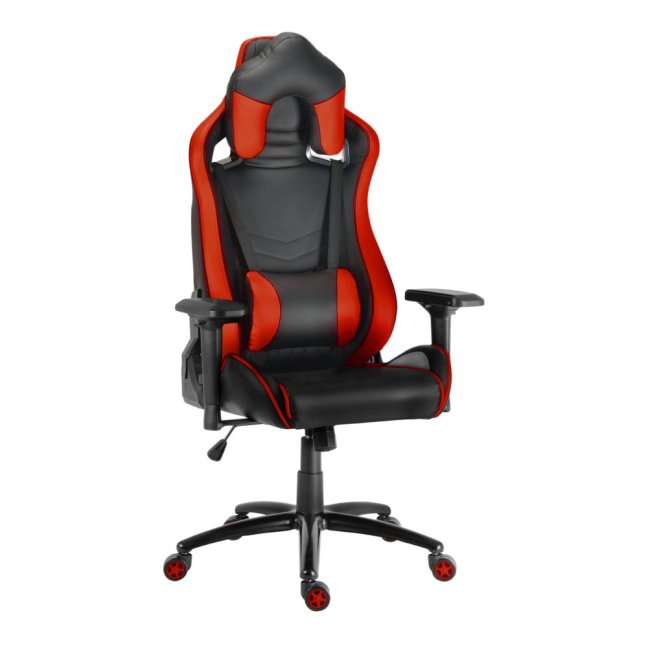 Herní židle Racing Pro ZK-068 — ekokůže, černá / červená