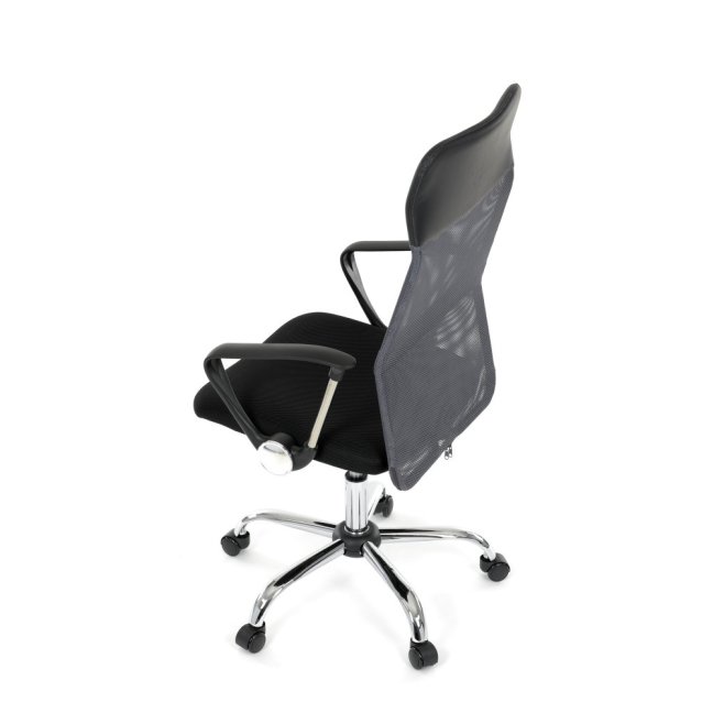 Kancelářská otočná židle MALFE — látka, šedá