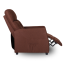 Relaxační polohovací TV křeslo MODO — látka, hnědá, nosnost 130 kg