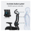 Kancelářská ergonomická židle Neoseat TIYA — černá, nosnost 150 kg