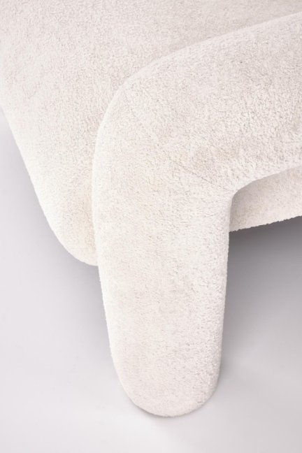 Designové křeslo VARNA — látka, krémová