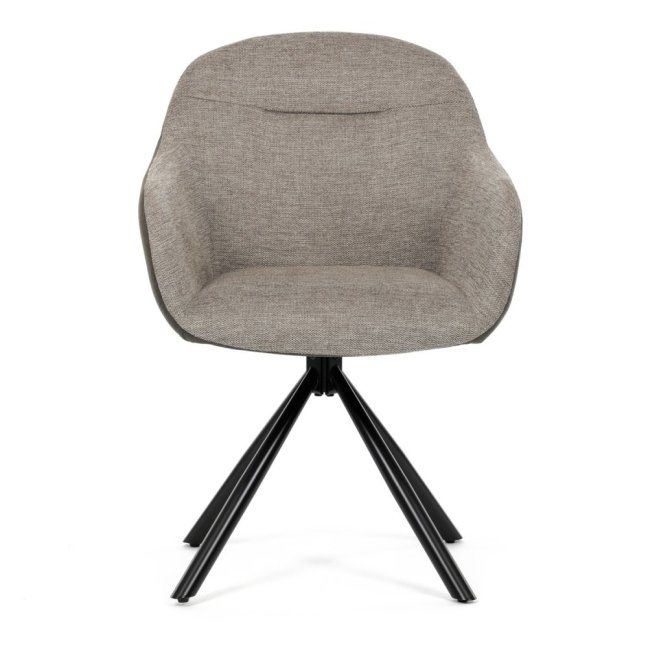 Jídelní otočné křeslo HILARY — kov, látka, šedá / více barev - Barevné varianty jídelního křesla HILARY: Šedá