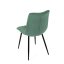 Jídelní židle DAEMON — kov, látka, černá / zelená