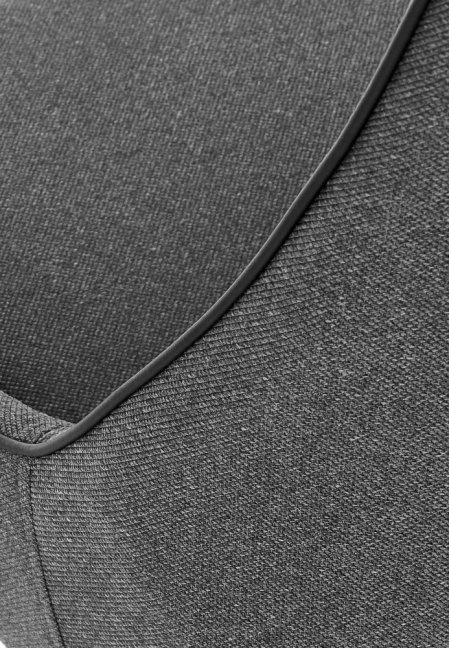 Jídelní židle TREBOL — kov, látka, šedá