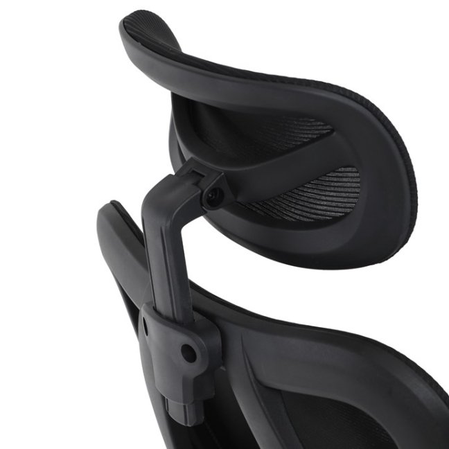 Kancelářská ergonomická židle MANET — síť / látka, černá