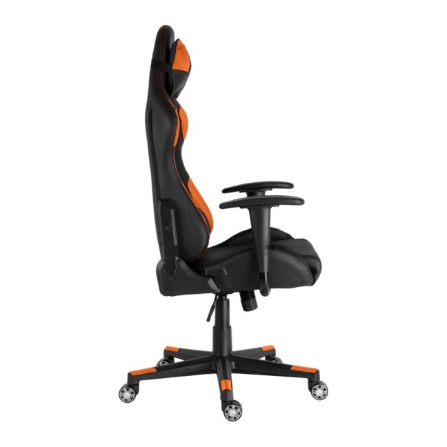 Herní židle Racing ZK-006 — ekokůže, černá / oranžová