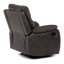 Relaxační polohovací TV křeslo NORBERT — látka, tmavě hnědá, nosnost 150 kg