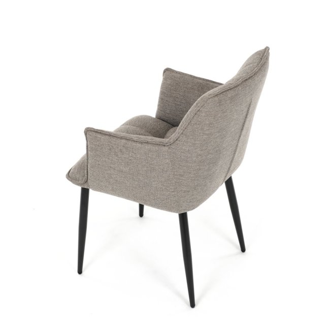 Jídelní křeslo KONIG — látka, béžová