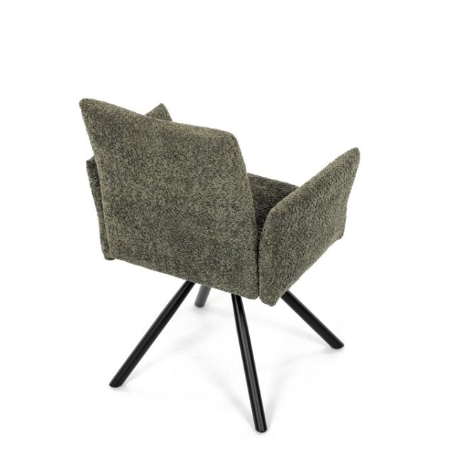 Jídelní otočné křeslo MANKA — kov, látka, více barev - Barevné varianty jídelního křesla MANKA: Šedá