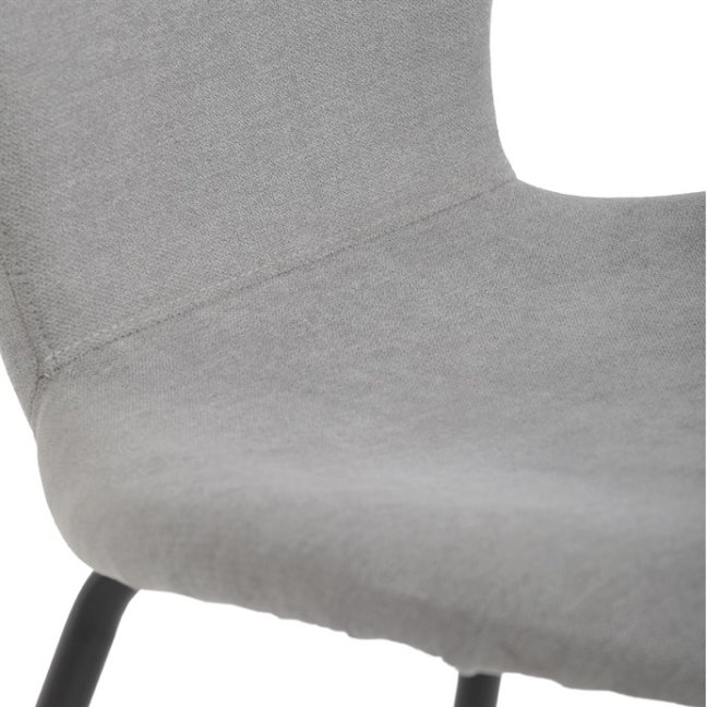 Jídelní židle JULES — kov, látka, více barev - Barevné varianty jídelní židle JULES: Světle šedá