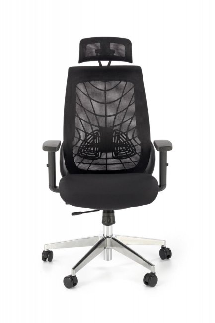Kancelářská ergonomická židle GERONIMO — síť / látka, černá