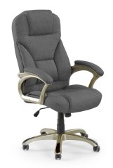 Kancelářské křeslo DESMOND II — látka, šedá, nosnost 130 kg