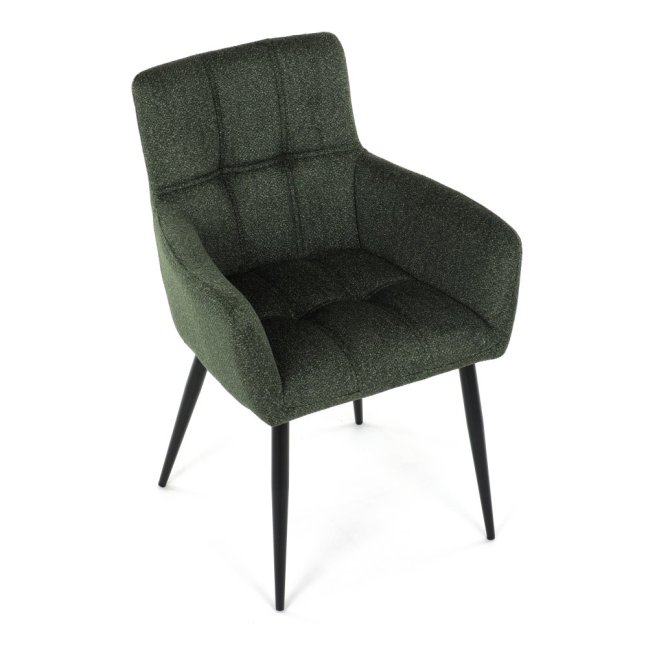 Jídelní křeslo LYON — kov, látka, více barev - Barevné varianty jídelního křesla LYON: Tmavě šedá