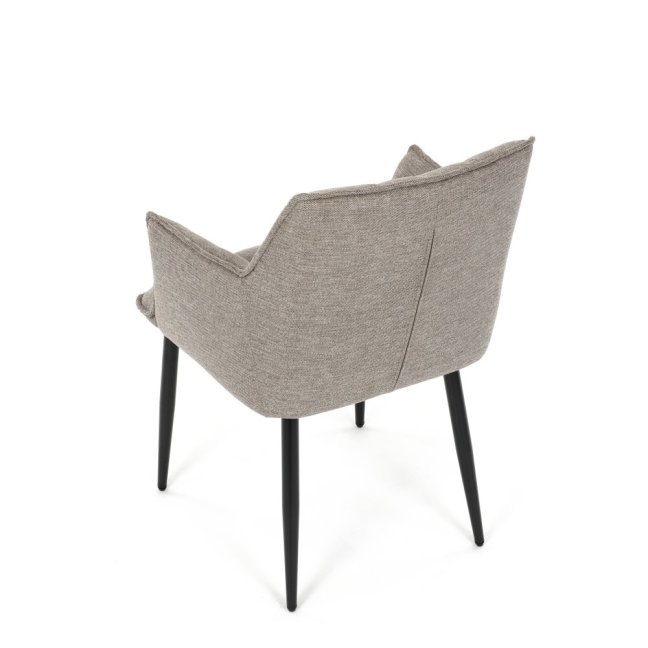 Jídelní křeslo KONIG — látka, béžová