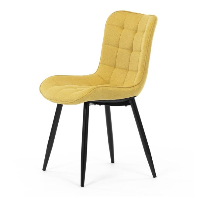 Jídelní židle PAELA — kov, látka, více barev - Barevné varianty jídelní židle PAELA: Světle šedá