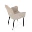 Jídelní křeslo JIMBO — kov, látka, béžová