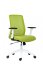 Kancelářská ergonomická židle NOVELLO WHITE — síť / látka, bílá / zelená