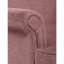 Relaxační křeslo ušák MAVEN — masiv, látka, přírodní / růžová