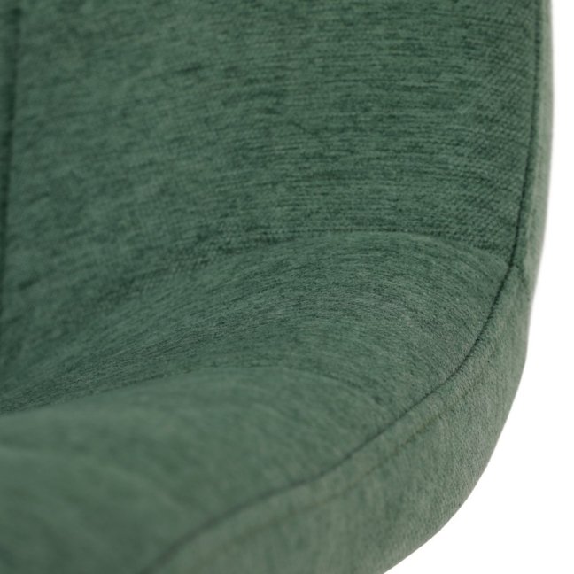 Jídelní židle DAEMON — kov, látka, černá / zelená