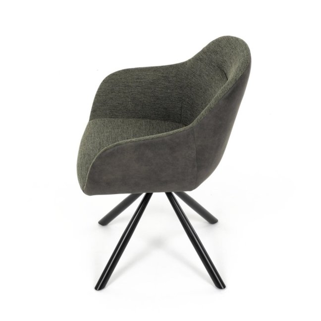 Jídelní otočné křeslo HILARY — kov, látka, šedá / více barev - Barevné varianty jídelního křesla HILARY: Šedá