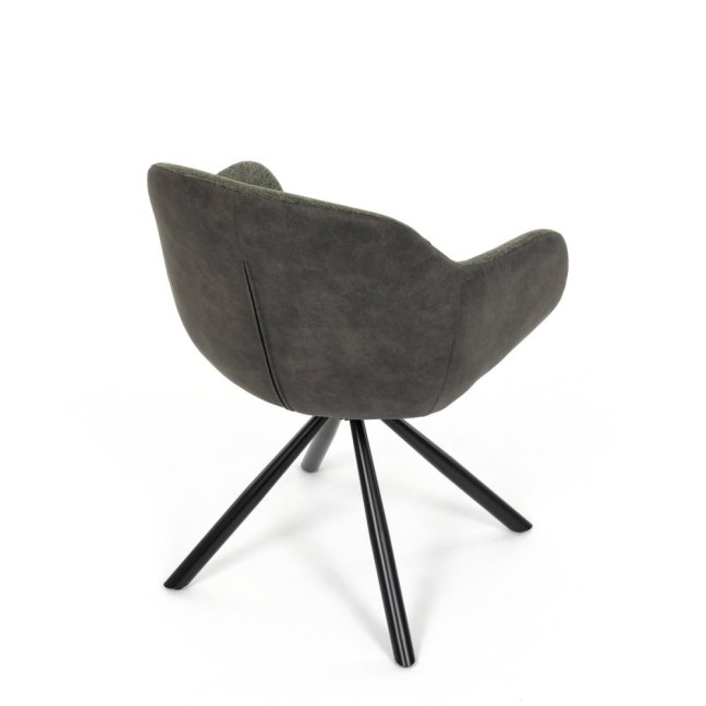 Jídelní otočné křeslo HILARY — kov, látka, šedá / více barev - Barevné varianty jídelního křesla HILARY: Šedá