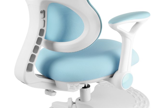 Dětská rostoucí židle Neoseat JUNI 006 — látka, pratelný potah, modrá