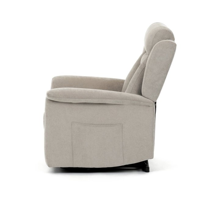 TV křeslo SARGON s elektrickým polohováním — 2 motory, látka, béžová