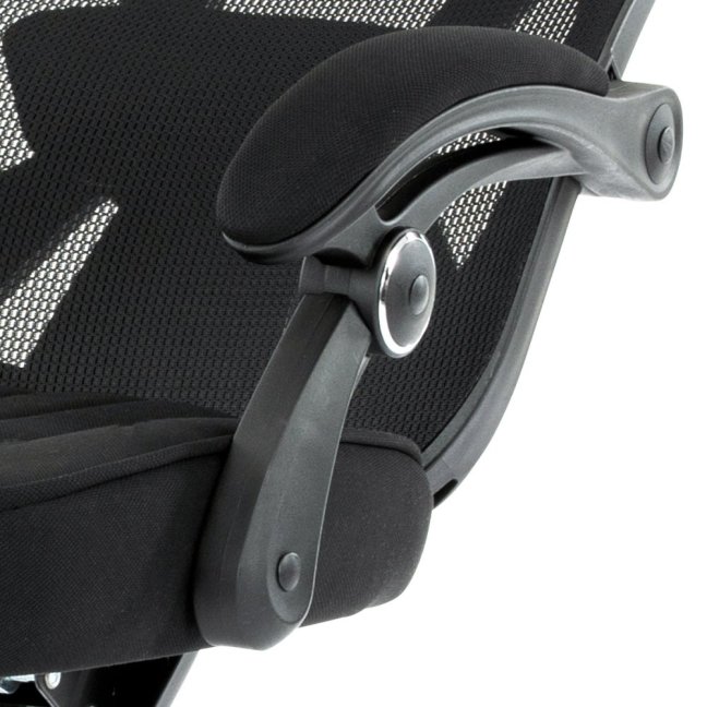 Kancelářské křeslo RUPERT — síť / látka, černá