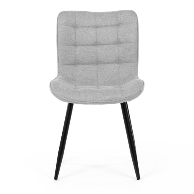Jídelní židle PAELA — kov, látka, více barev - Barevné varianty jídelní židle PAELA: Světle šedá