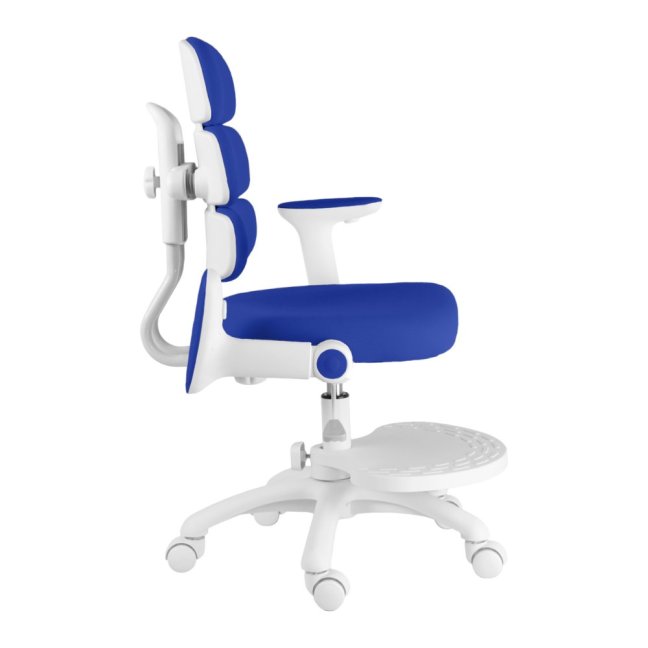 Dětská rostoucí židle Neoseat KIDDY THREE — látka, pratelný potah, tmavě modrá