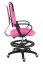 Dětská rostoucí židle Neoseat KINDER — látka, černá / růžová