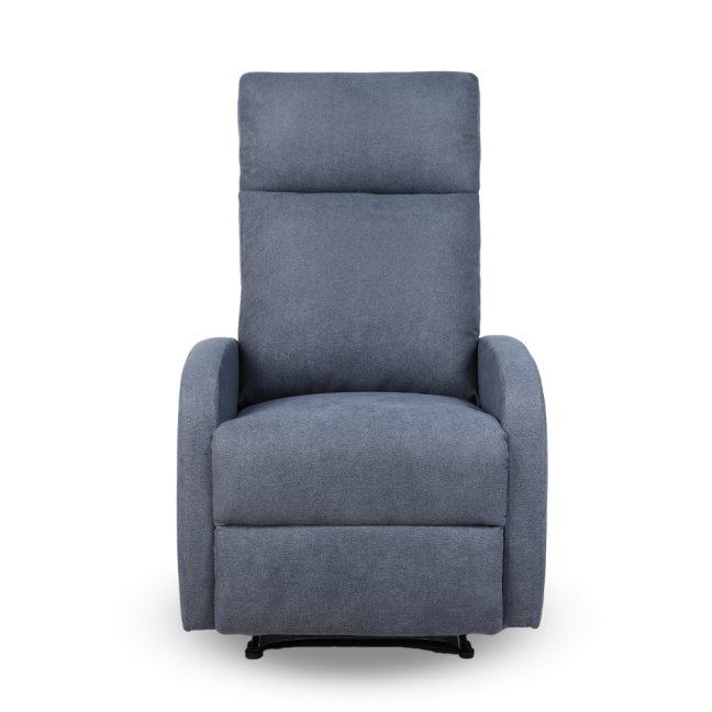 Relaxační polohovací TV křeslo FIORE — látka, šedá, nosnost 130 kg