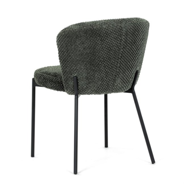 Jídelní židle TUATA — kov, látka, více barev - Barevné varianty jídelní židle TUATA: Zelená